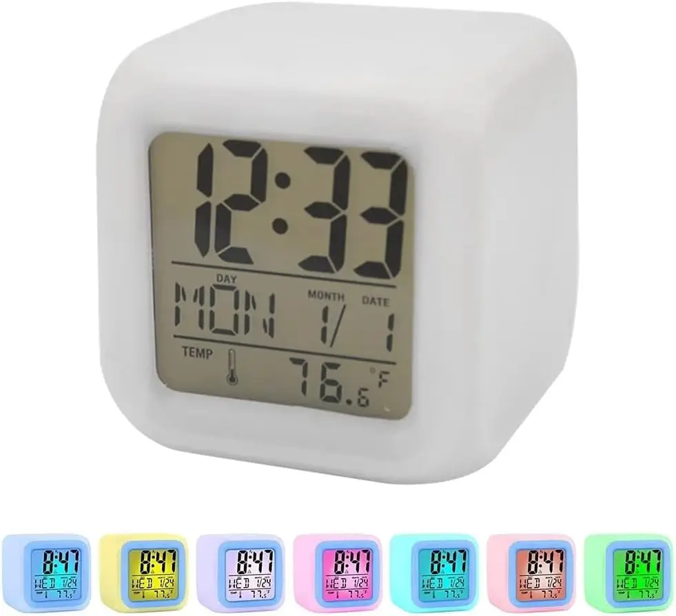 Color Changing Alarm Clock 4