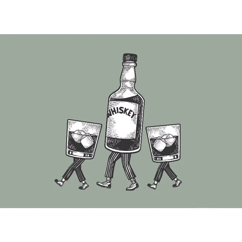 Modern Classic Vintage Cocktail Whisky Champagne Simple fashion Poster Canvas Paintings Wall Art Pictures Bar Home Decor