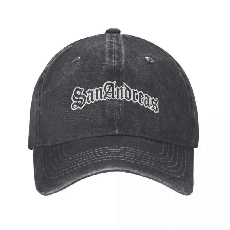 GTA San Baseball Cap Andreas Logo Outdoor Sport Hot Sale Washed Trucker Hat Couple Women Fitted Retro Print Baseball Caps