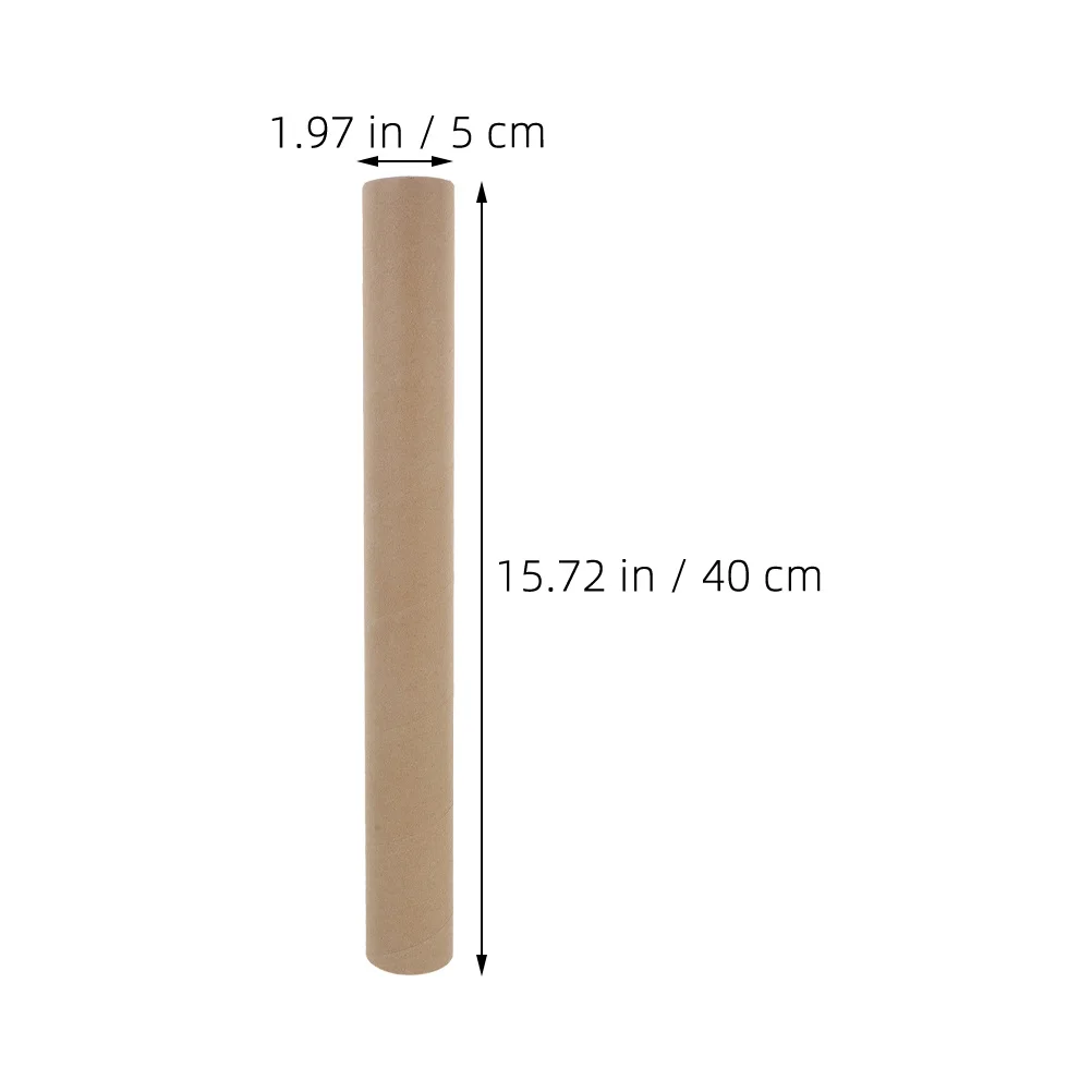 4 قطعة أنابيب بريد ورق الكرافت أنابيب بريد مستديرة قوية قبعات آمنة لملصق المستندات أنبوب حامل العمل الفني للنقل #3