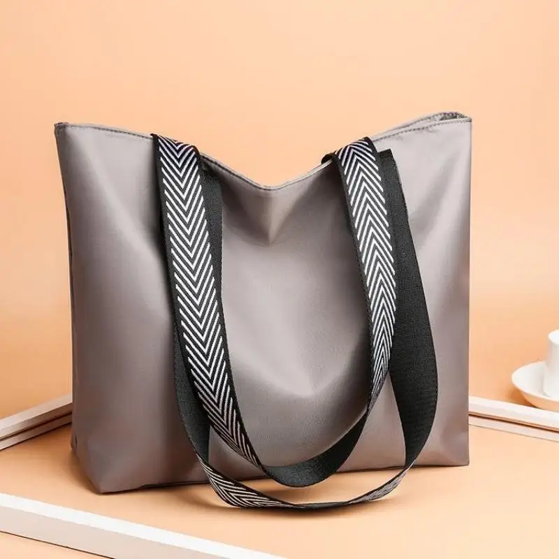 New Women\'s Bag Waterproof Oxford Nylon Cloth Colorful Printed Simple Casual Shoulder Bag Lightweight Handbag Fashion Tote Bag