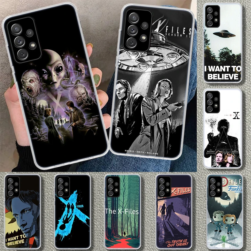 The X Files I Want to Believe Phone Case Cover for Samsung Galaxy A51 A71 A50 A70 A41 A31 A21S A40 A30S A20E A10 A11 A01 A6 A7 A