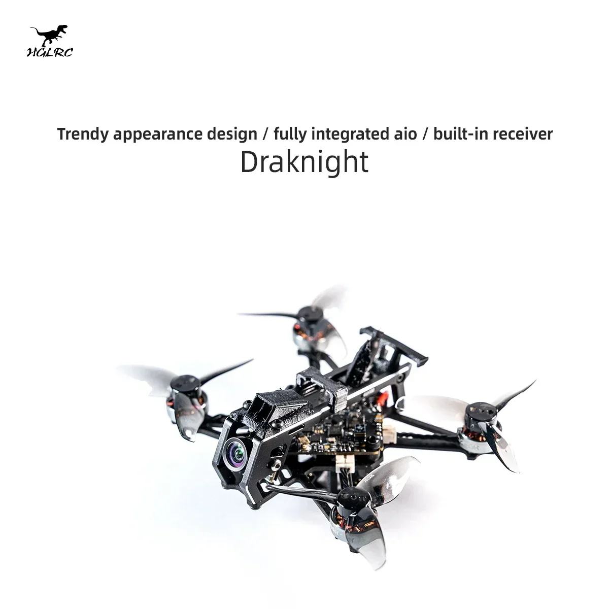 HGLRC Draknight 2inch 2S FPV Toothpick Micro Quadcopter Drone - SPECTER12 ES2-4S AIO 400mW Caddx Ant 1200TVL 1003 10000KV 2S
