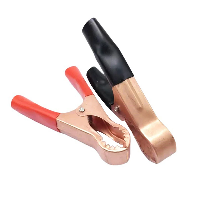 2 Pcs 30A Red + Black Crocodile Car Caravan Van Battery Test Lead Clips Best Promotion Alligator Connector Plug Power