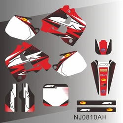 For HONDA CR125 CR 125 1991 1992 CR250 CR 250 1990 1991 Full Graphics Decals Stickers Motorcycle Background NJ0810AH