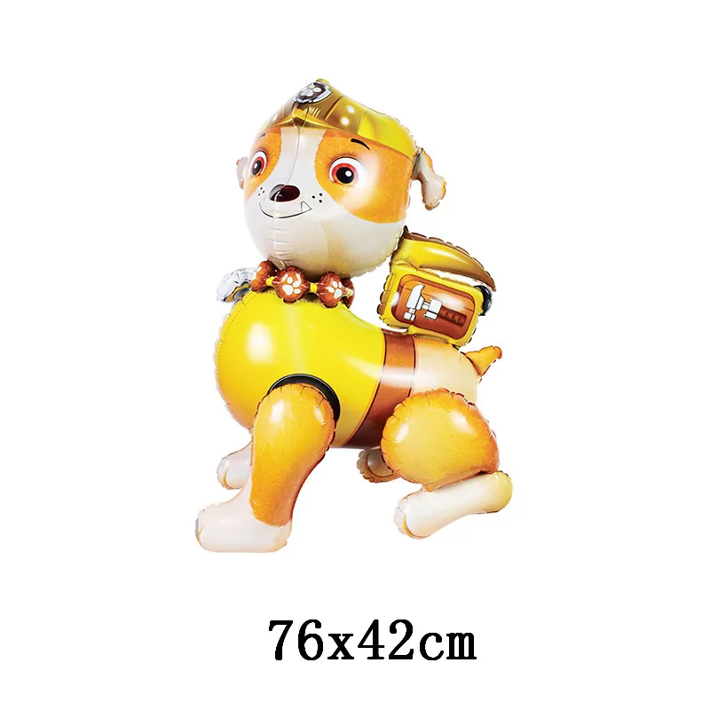 3D باو باترول تشيس الألومنيوم بالون الكرتون سكاي مارشال روبل روكي الأطفال حفلة عيد ميلاد عطلة الحدث بالون الديكور #5