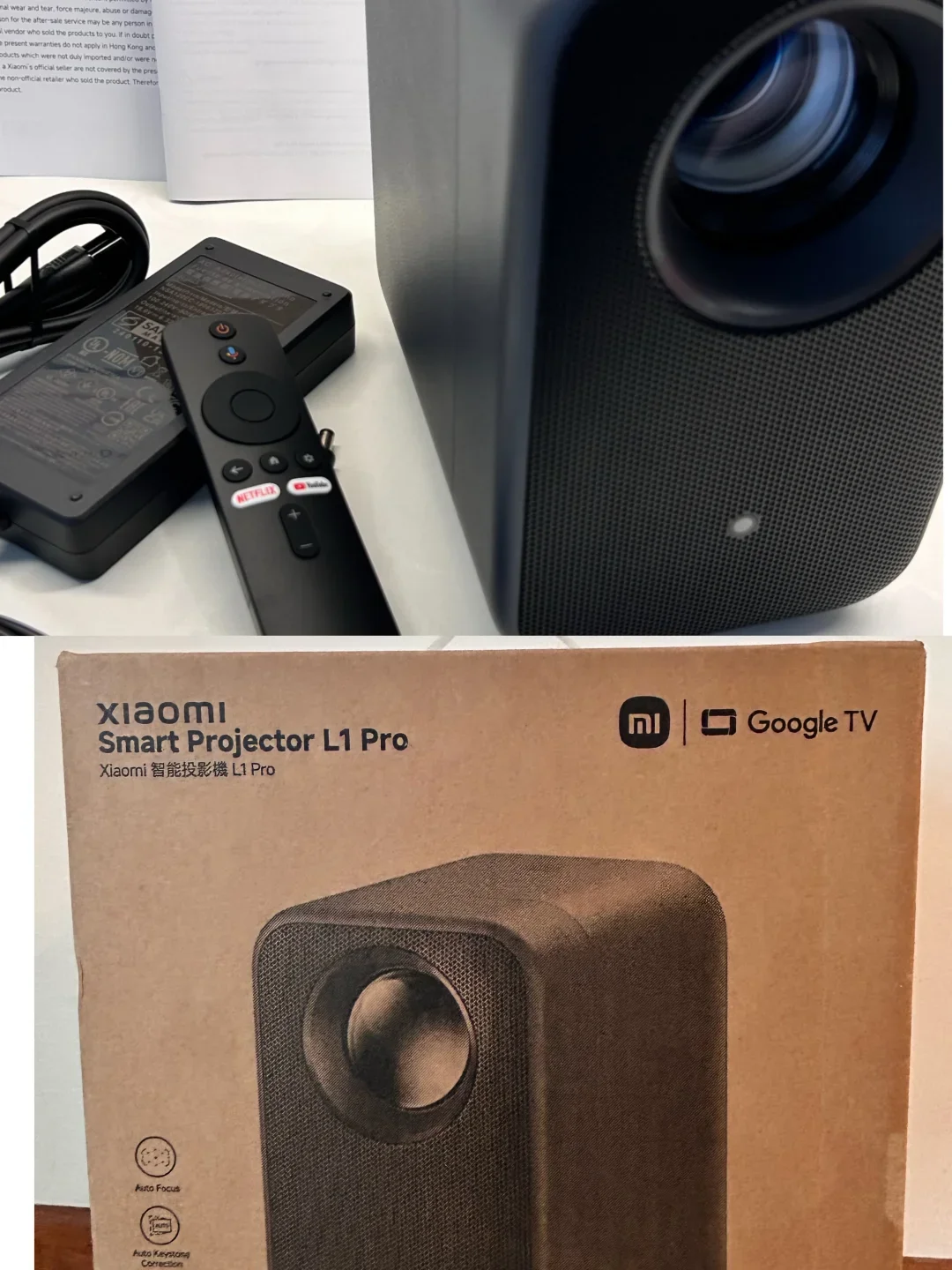 Xiaomi Smart Projector L1 1080P 200 ISO Lumens Auto Focus Keystone