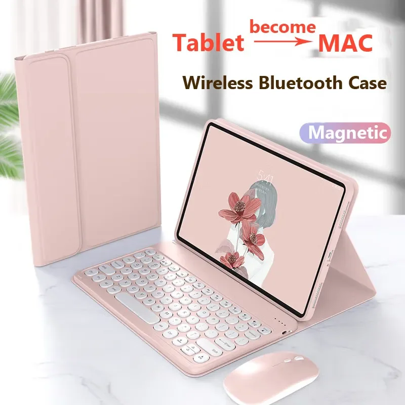 Circle Keyboard Case For 2025 New HUAWEI Honor Pad 10 12.1 Inch 2025 HEY3-W00 HEY3-W10 Tablet Case optional Wireless Mouse & pen