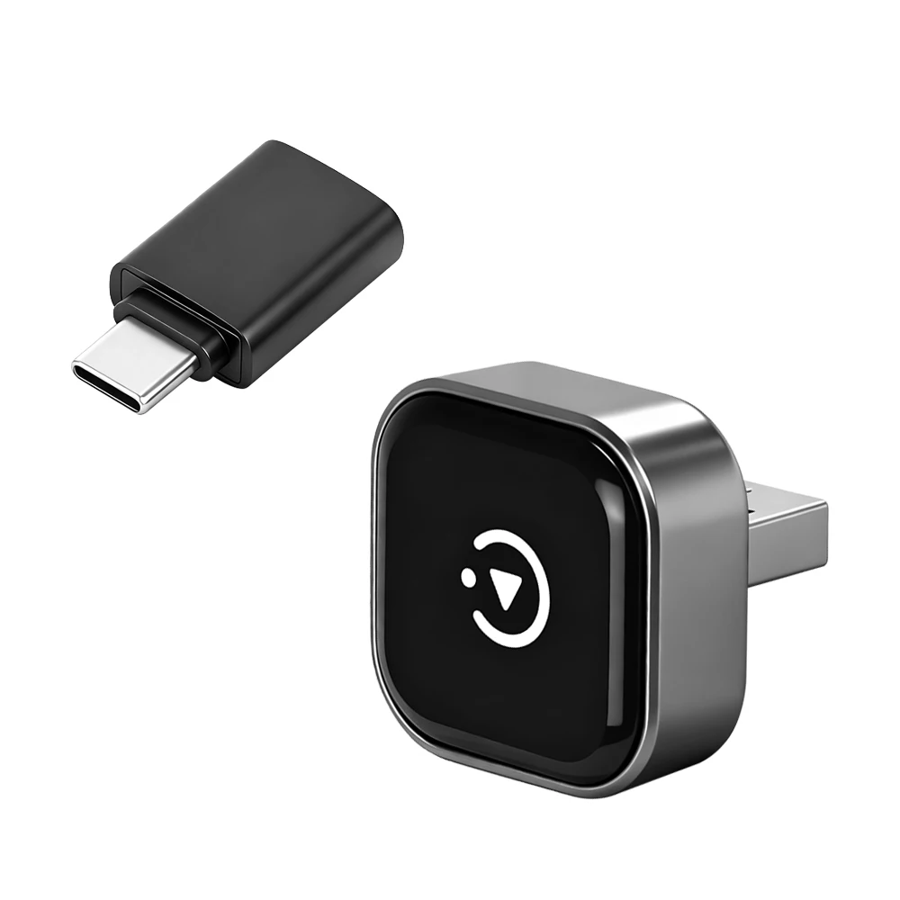 Mini Wireless 2 in1 Carplay Adapter only For OEM Car Built in Wired-Carplay Android Auto USB Dongle New Auto Wireless Adapter