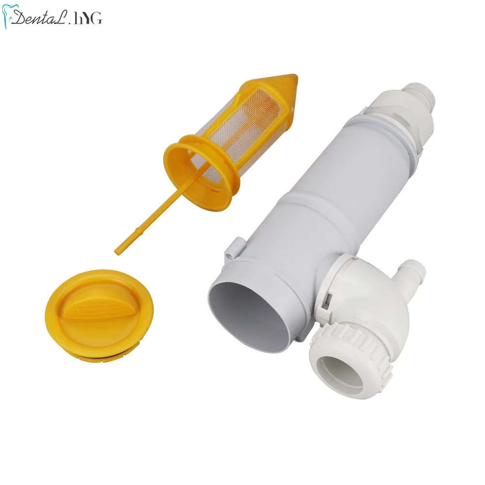 1 set Dental Valve Strong Suction  Filter Large Yellow Filter screen Dental Water Filter Suction Filter for Dentit Chair Unit