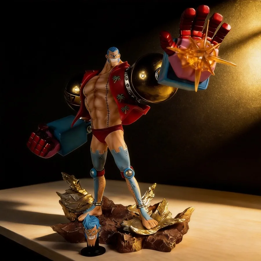 

Аниме-фигурка One Piece Фрэнки, 28 см, статуэтка GK, коллекционная модель, игрушка, настольное украшение для фанатов, декор для дома