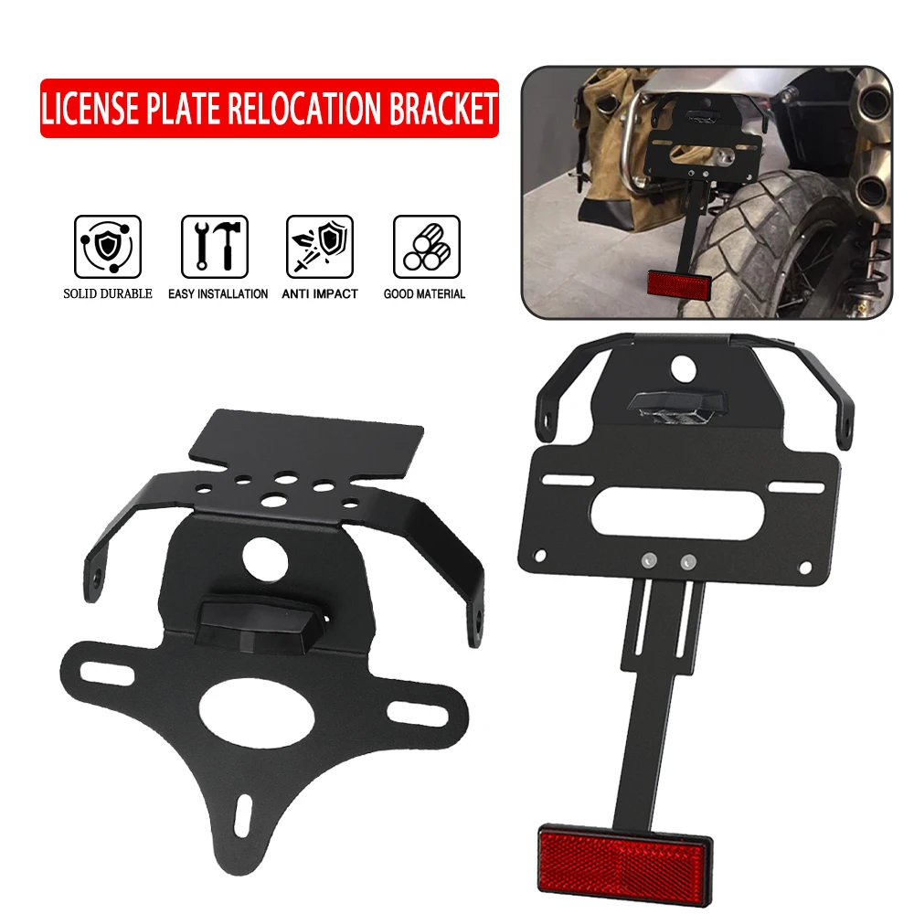 

License Plate Holder Bracket For Scrambler 1200 XE XC X 2019 2020 2021 2022 2023 2024 2025 Rear Tail Tidy Fender Eliminator Kit