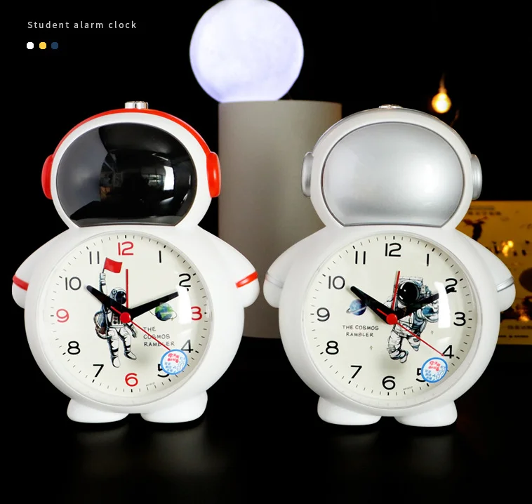 

Alarm Nordic Wall Clocks Watch Table Clocks Astronaut creative children alarm clock Silent student alarm clock