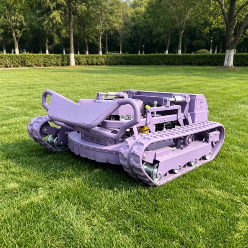 Wireless Remote Crawler Lawn Mower Four-stroke Gas Engine Tracked Grass Trimming Robot For Farm Villa Hillside