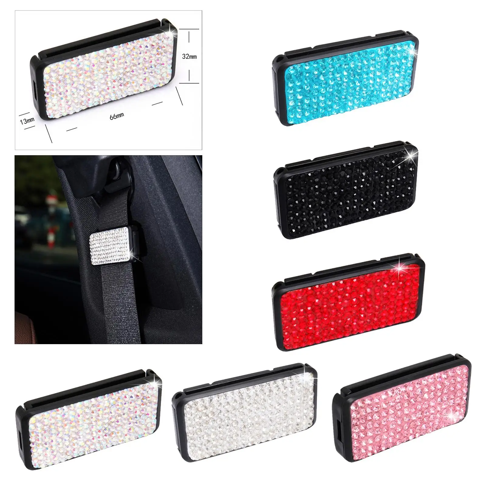 Car Seat Belt Adjuster Clips, Auto Seat Belt Adjusters for Adults, Kids, Short