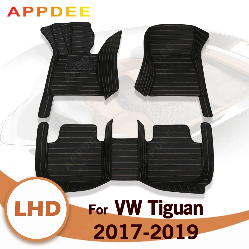 

Автомобильные коврики для Volkswagen VW Tiguan 2017 2018 2019, оригинальные автомобильные подкладки для ног, аксессуары для интерьера