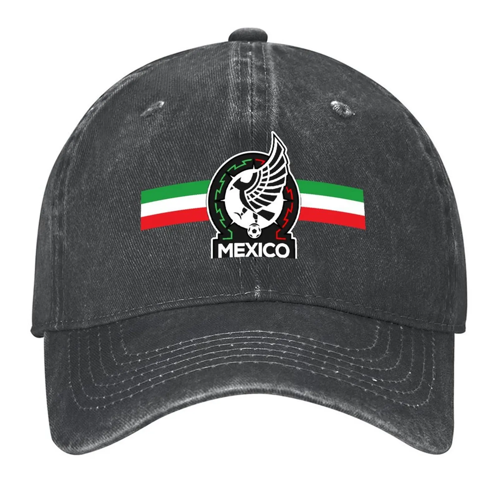 

Playera nuevo logo Mexico Soccer Team Seleccion Mexicana de futbol Baseball Cap fun hats birthday For Girls Men's