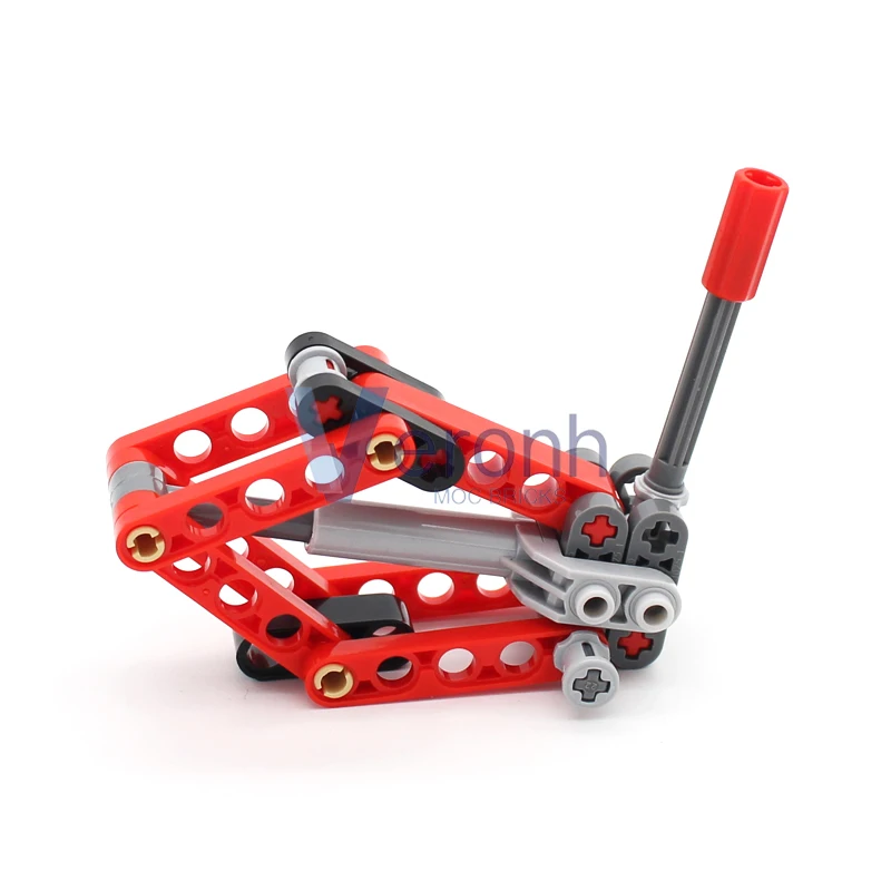 MOC Technical Car Jack Stand Building Blocks Mechanical Scissor Lifter Rocker Hand-operated Lifting Tool Construction Bricks Toy