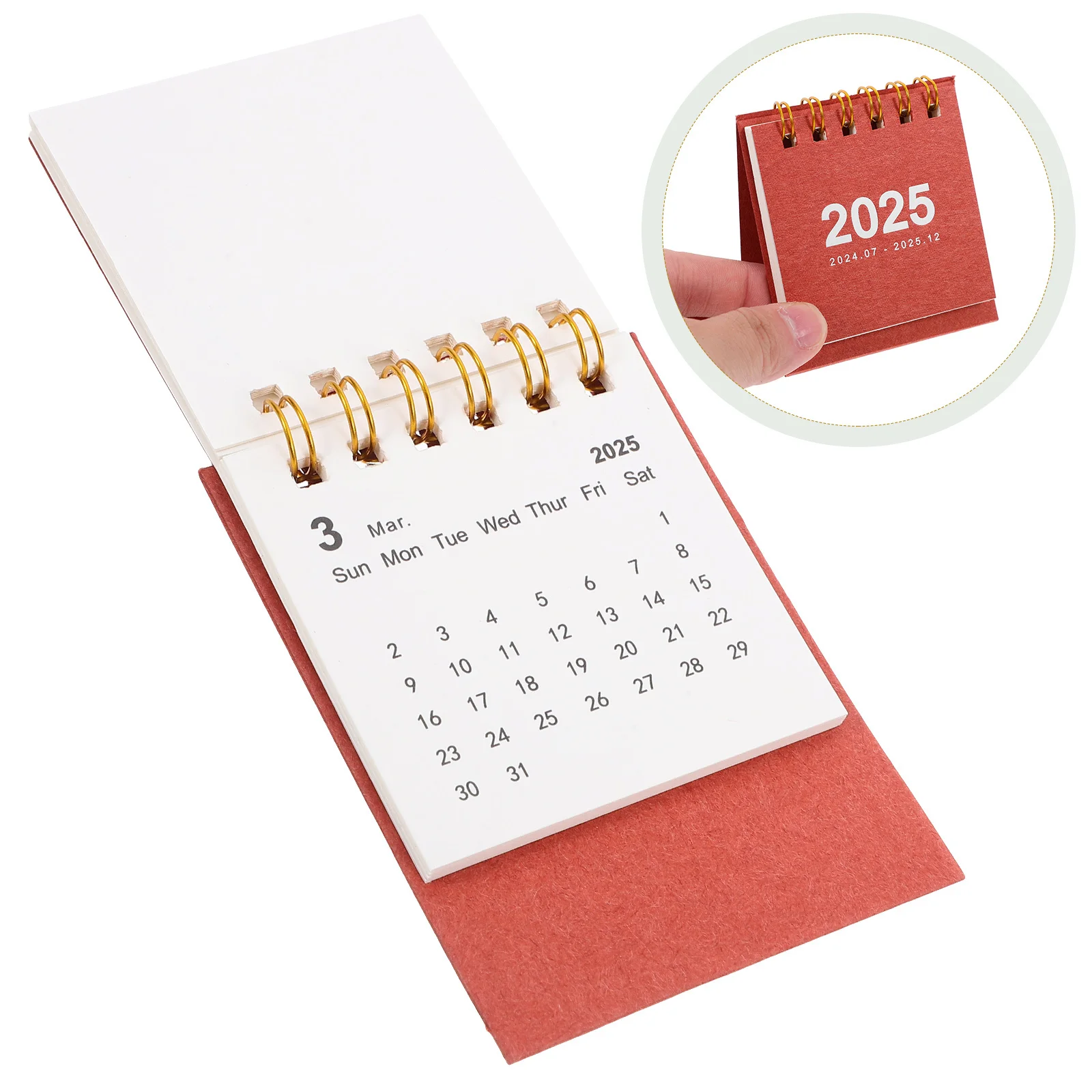 

Small Desk Daily Desktop Calendar Calendars Home Decoration Decorative Red Stand Aesthetic