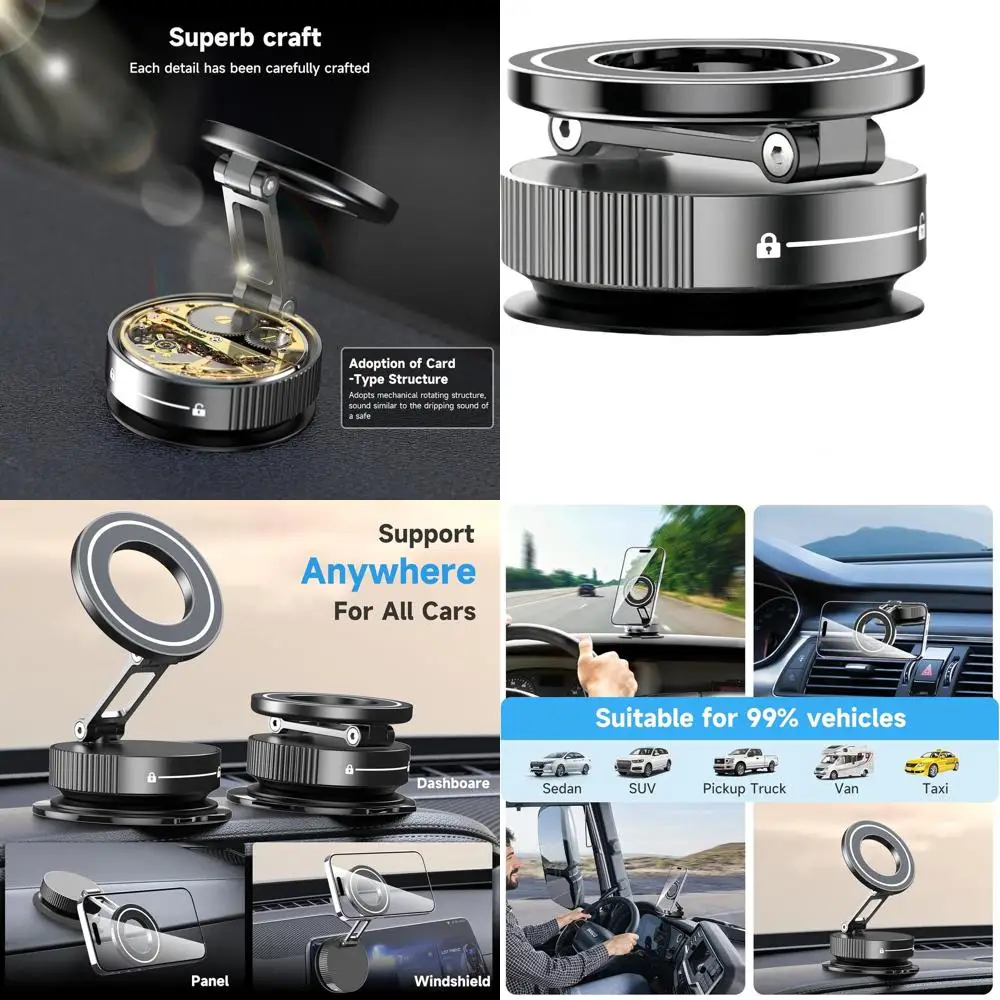 

Универсальный 360 ° Вращающийся автомобильный держатель для телефона для iPhone 17 Pro Max, 16 Pro Max, 15, 14, 13, 12 Plus и устройств Android