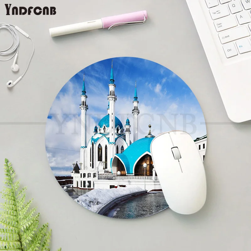 Islamic Mosque INS Tide Round Big Promotion Table Mat Student Mousepad Computer Keyboard Pad Games Pad For PC Computer Table