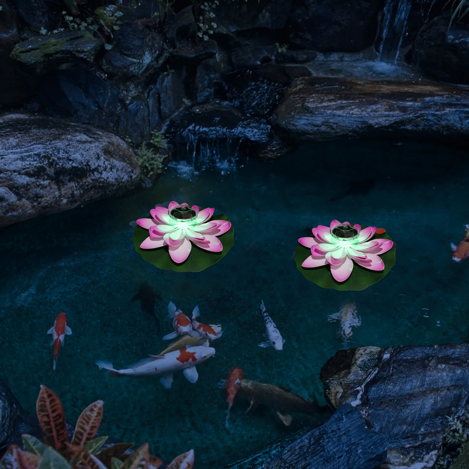 

Lantern Lotus Lights Outdoor Solar Decoration Swimming Pool Lamp