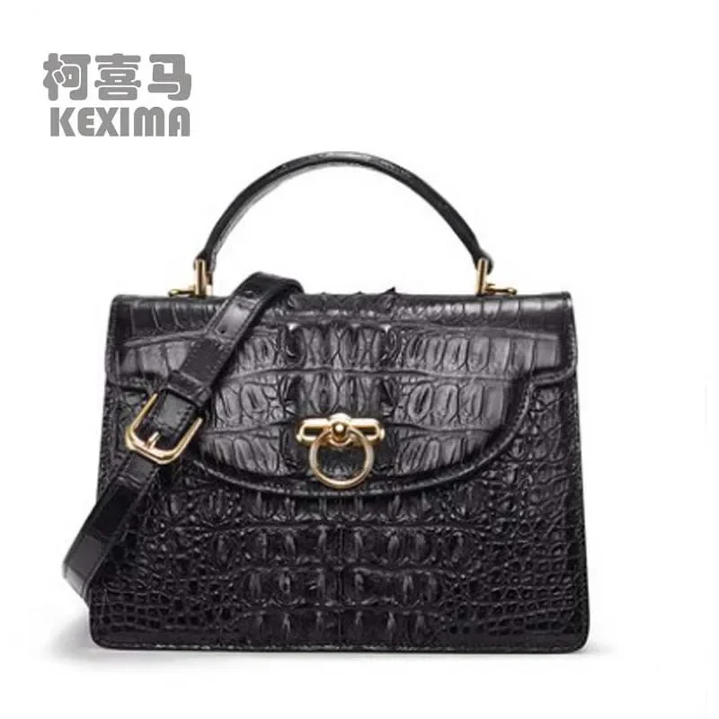 gete new new crocodile  bag for ladies single shoulder bag female handbag personality lock small bag