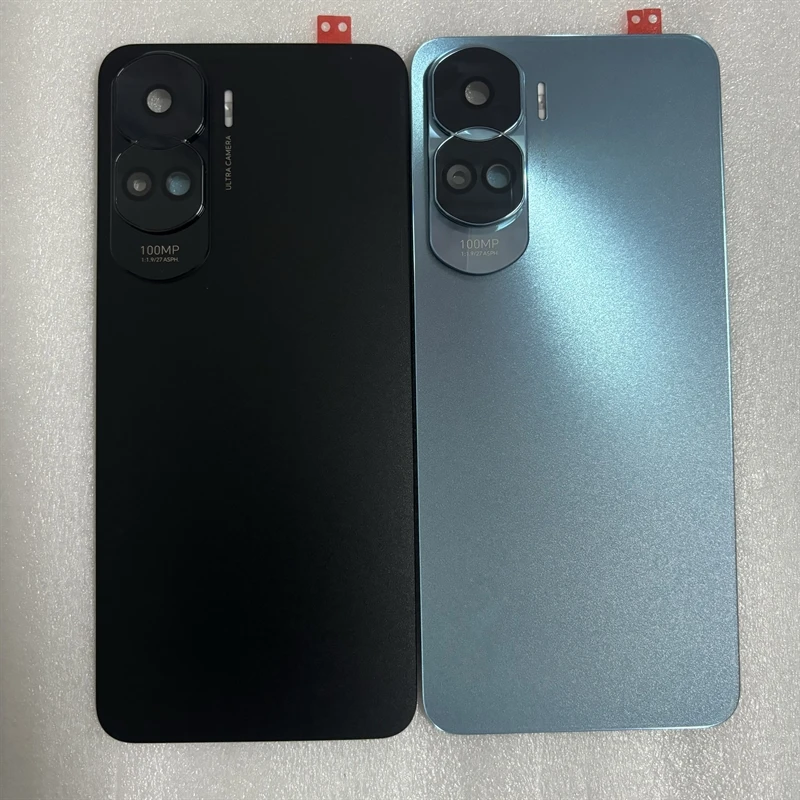 For Huawei Honor 90 Lite CRT-NX1 Plastic Back Battery Cover Housing Case+Camera Frame Back Case With Glass Lens