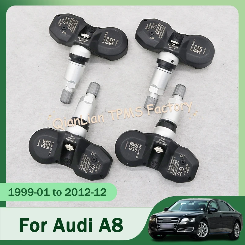 

4pcs 4D0907275C TPMS Tire Sensor For Audi A8 A6 RS6 S8 Tire Pressure Monitoring System 433MHz