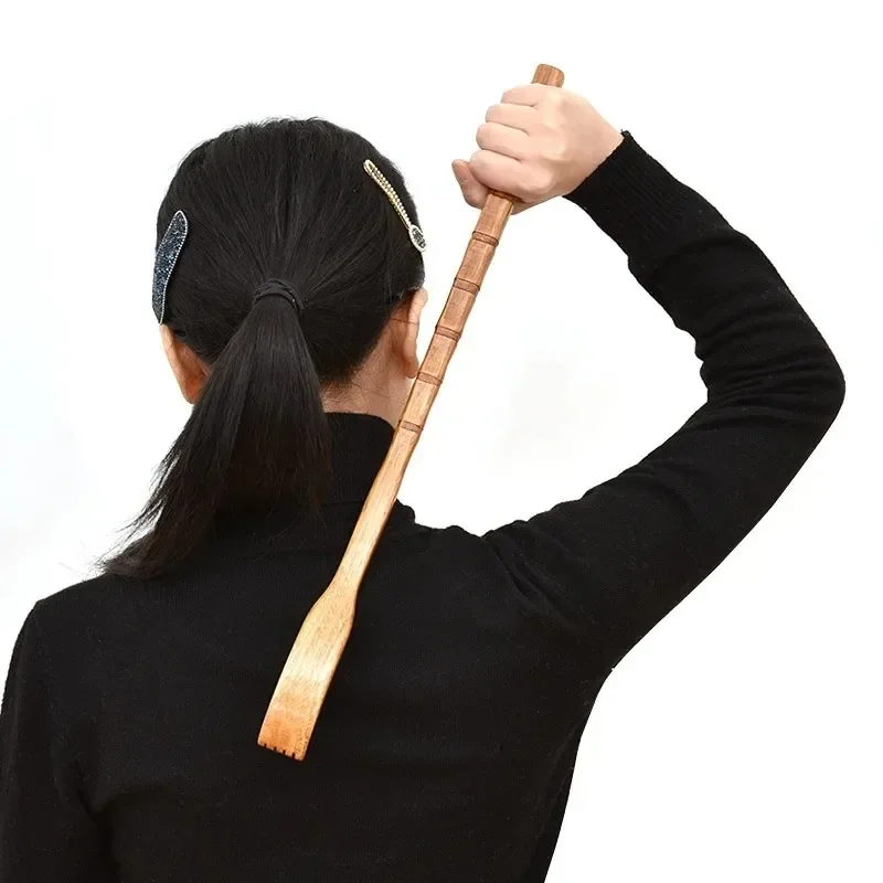 Long Handle Wooden Back Scratcher Massager Back Scratching Rake HouseholdWooden Body Massage Health Products