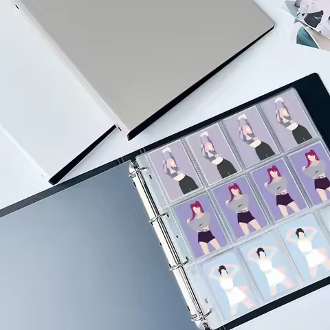 Large Photocard Holder Kpop Binder Wide 12/ 10grid Photo Card Collect Book D Ring Photo Album Korean 포카 바인더