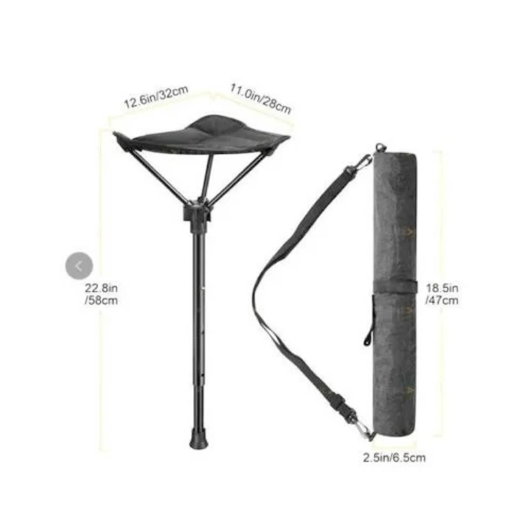 Outdoor Portable Retractable Stool Fishing Summer Hiking Chair Travel Fordable Stool