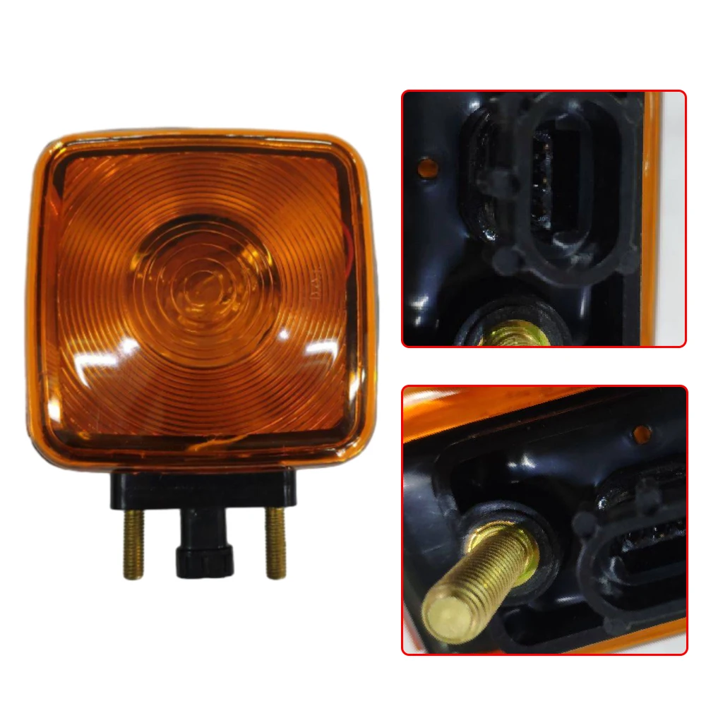 5800AA Universal Amber Square Dual Face Side Marker Light with Screw for trucks trailers tractors dump trucks buses boats