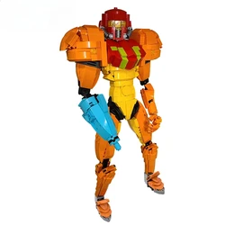 886PCS MOC Metroides Mecha Robot Samus Aran Building Block Assembling Model Creative Mech Game Collection Brick Toy Gift