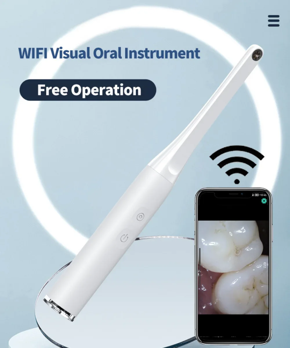 Imagem -05 - Mini Microscópio Digital para Exame Doméstico Scanner Intraoral Wi-fi 10720p hd Câmera Intraoral para Ios e Android