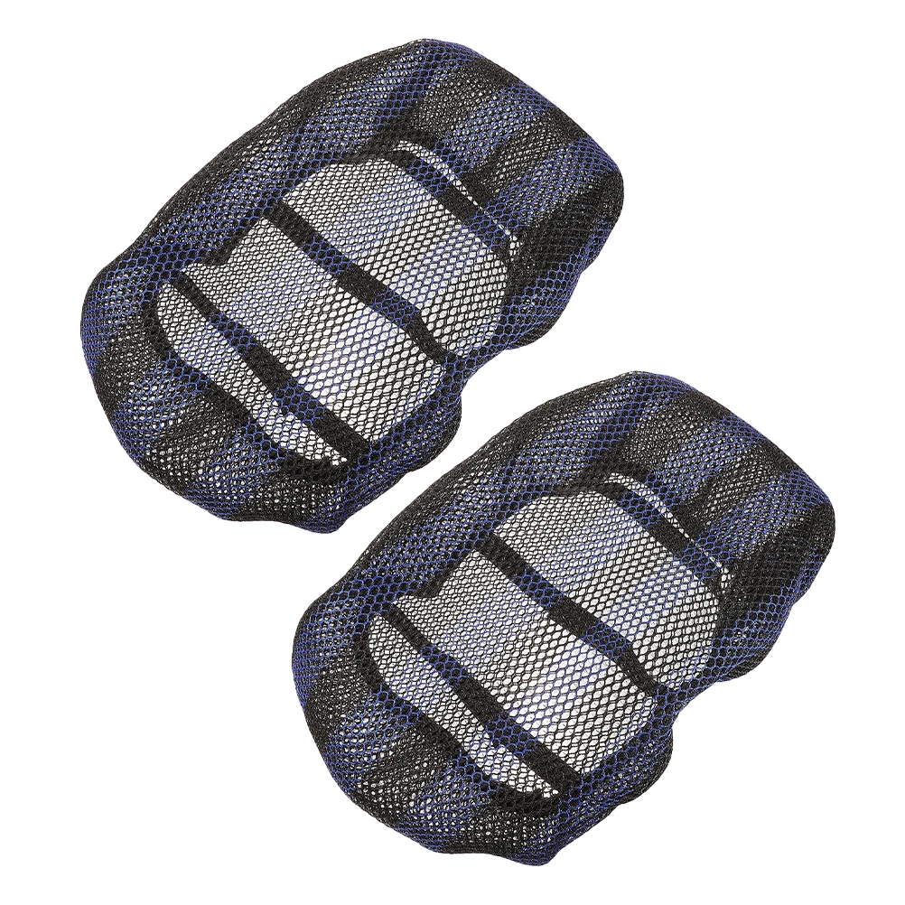 

2pcs Motorcycle Cushion Cover Breathable Waterproof Dirt Bike Seat Pad Anti Slip Universal Black For Motorbikes Scooters
