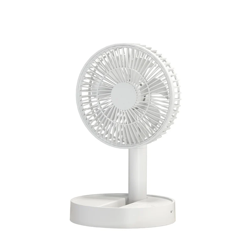 

New USB Foldable Fan With 4 Speeds Timing Battery Operated Mini Powerful Fan for Bedroom Kitchen Indoor or Outdoor Table Fan