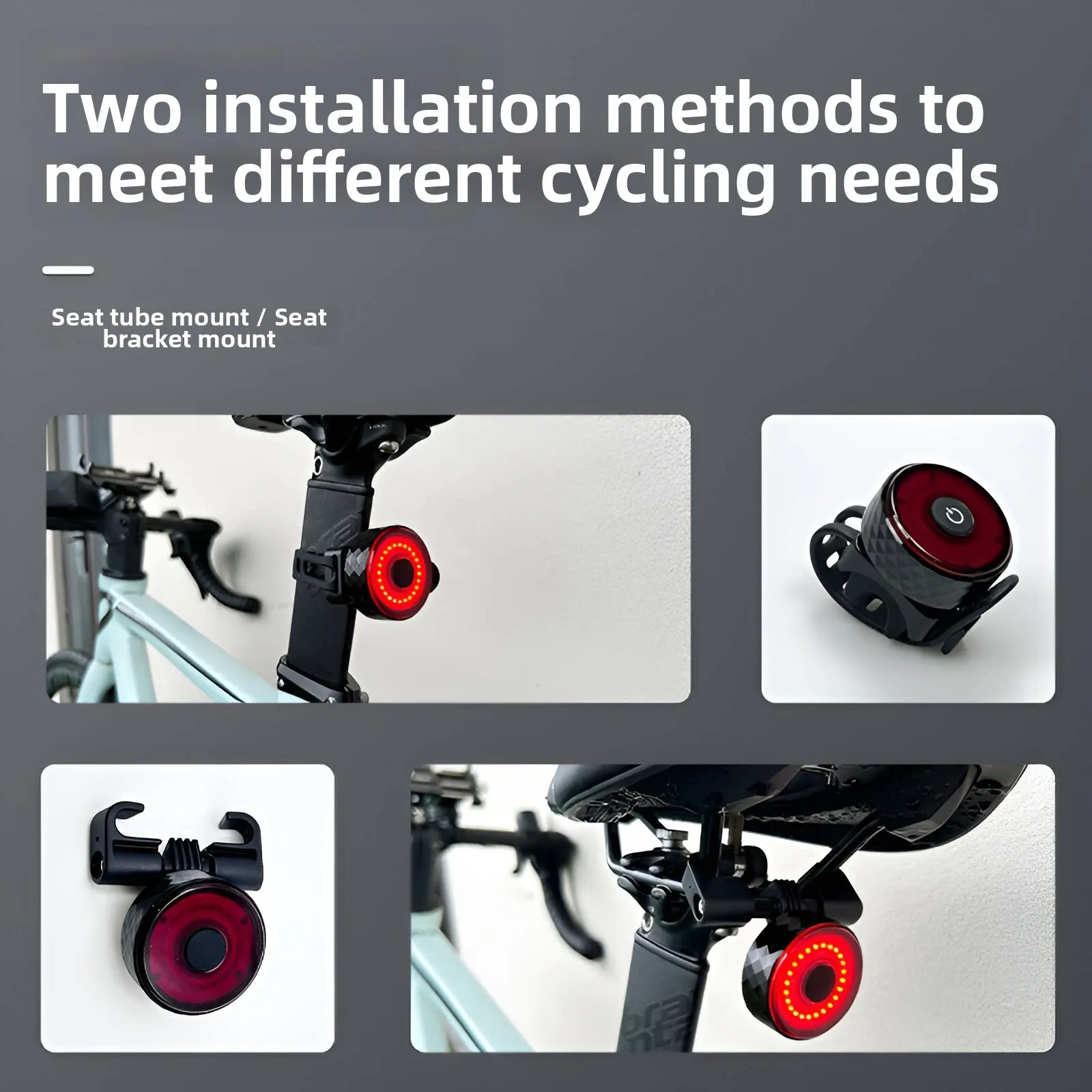 

GPS Tracking LED Bike Rear Light Hidden Warning Safety Light for Cycling