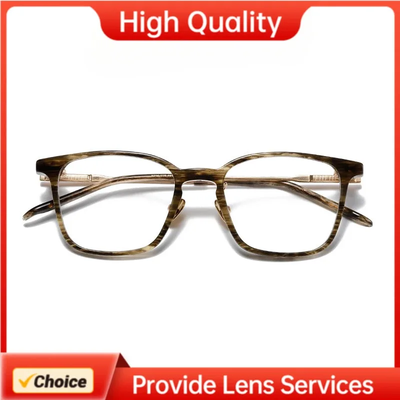 9999 Same Style NPM116 Japanese Designer Acetate Titanium Glasses Frame Men Women Eyeglasses Frames Spectacle Eyepieces 999.9