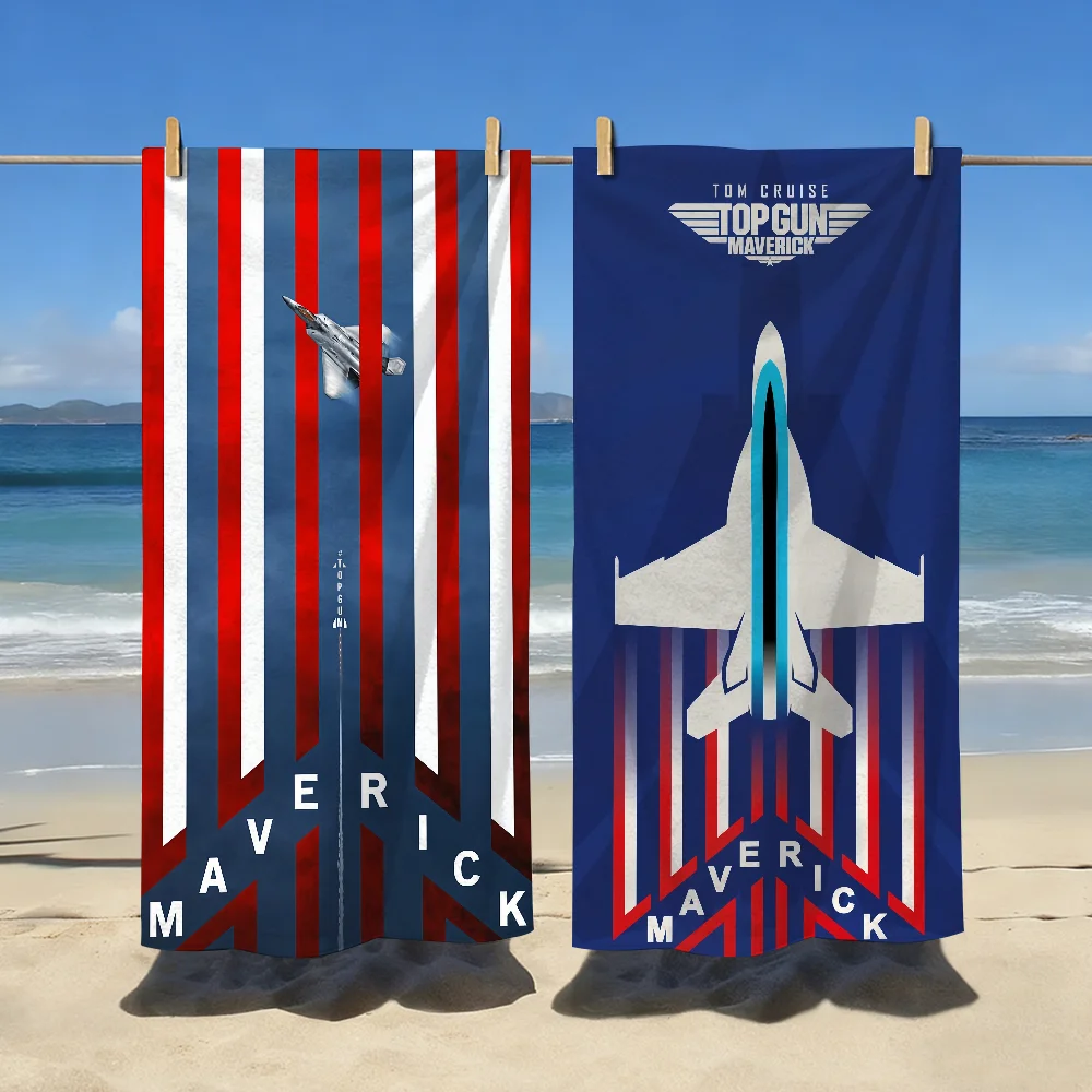 

Классическое пляжное полотенце «Топ Ган», мягкое, быстросохнущее, для путешествий, спортзала, душа, кемпинга, большие спортивные полотенца для пляжа