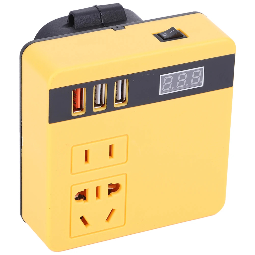 120W Lithium Battery Inverter DC 18V-21V To AC 220V Electric Tool Battery Inverter DC To AC Inverter for DeWalt Makita Milwaukee