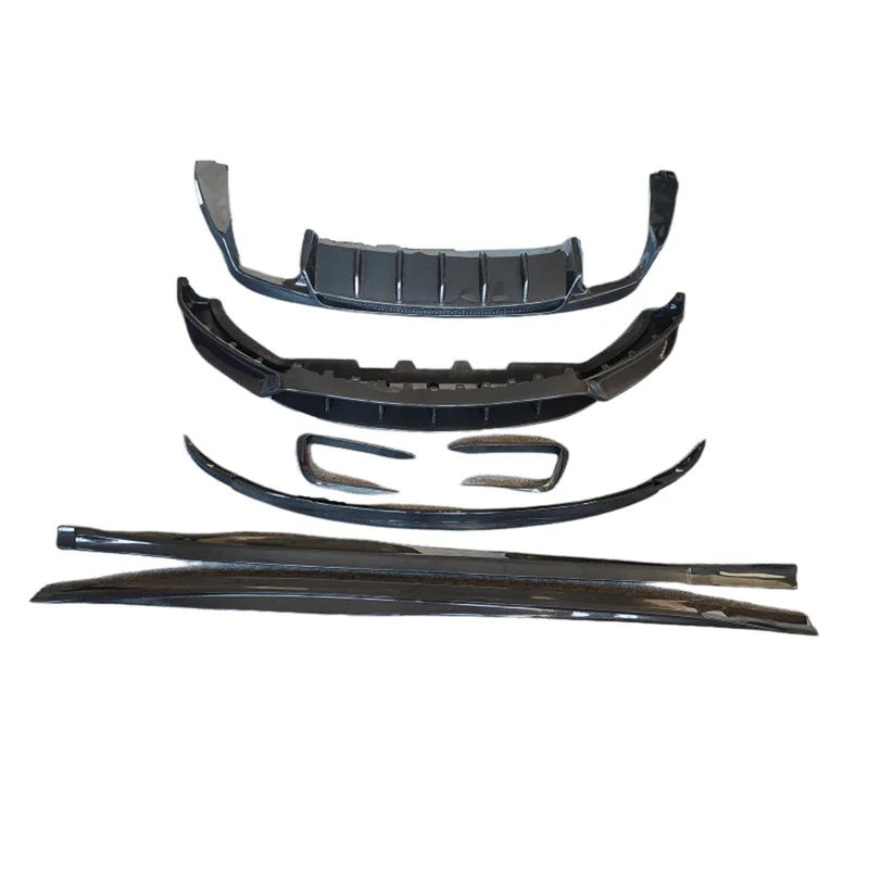 High Quality LD Style Carbon Fiber Body Kit Rear Lip & Bumper Diffuser Parts Fit for Levante