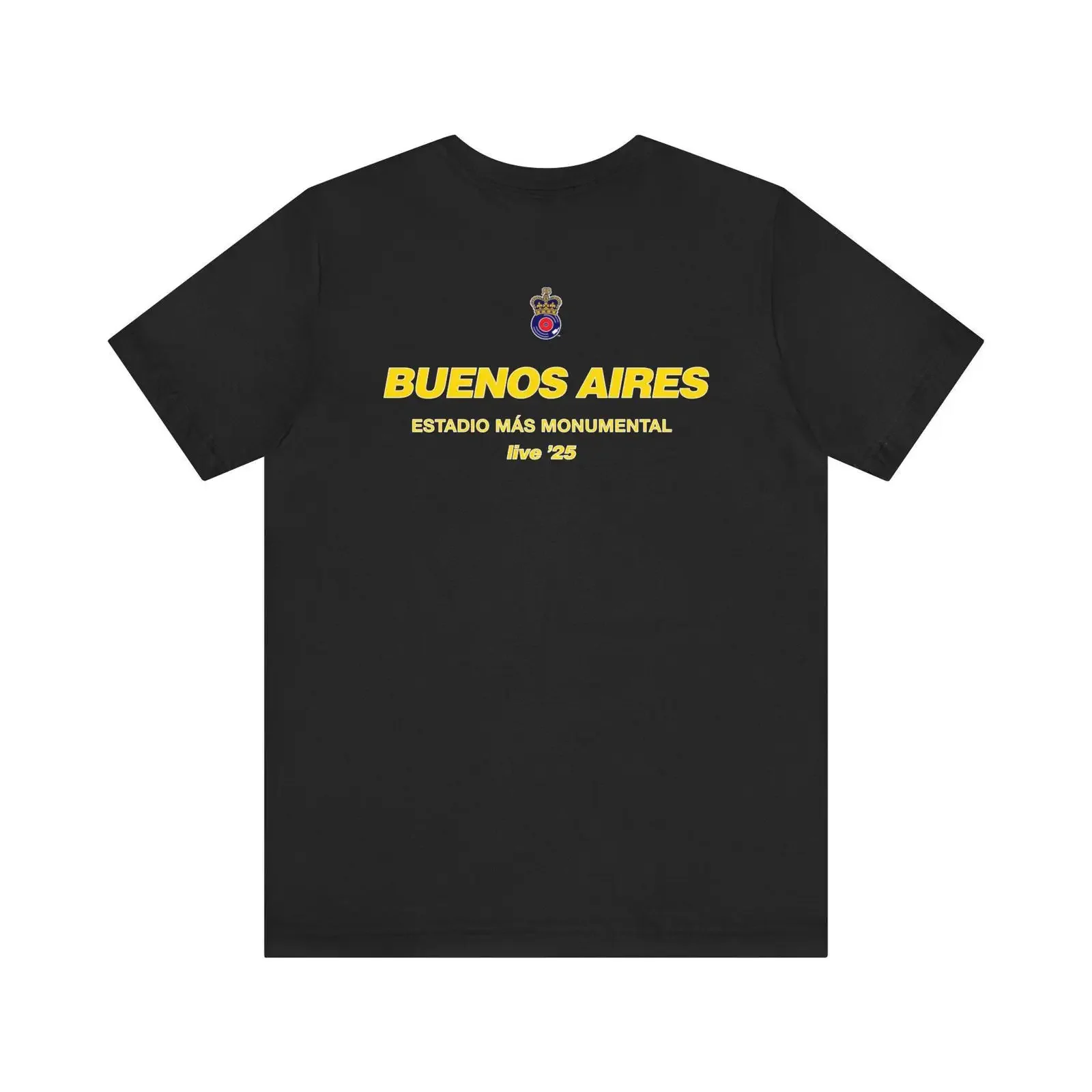 Buenos Aires Estadio Más Monumental live '25 Jersey  T Shirt vintage Washed Slightly Versatile Casual homme streetwear