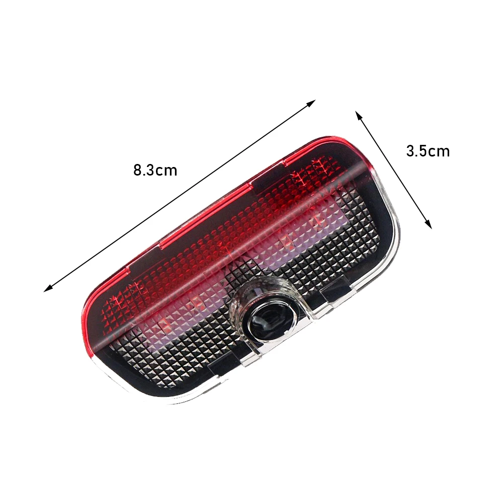 NEW 2pcs Car LED Door Welcome Light Laser Projector Badge Lamp For Volkswagen VW Golf R Rline Scirocco Beetle Passat Polo Jetta