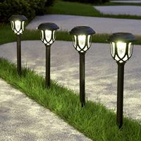 6Pack LED Solar Pathway Lights - Outdoor Lawn Lamps with Light Sensor, Waterproof Solar Street Lamps for Home Garden Decoration