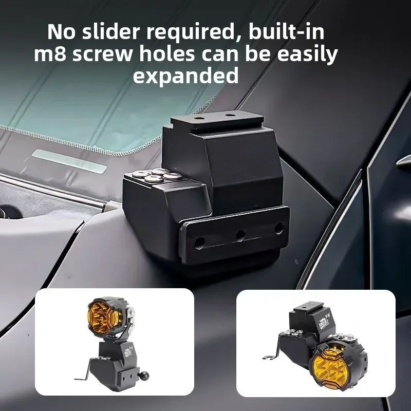 For Toyota Land Cruiser LC200 Car A Pillar Led Spotlight Expansion Bracket Quick Release Fixed Auxiliary Light Stand Accessories