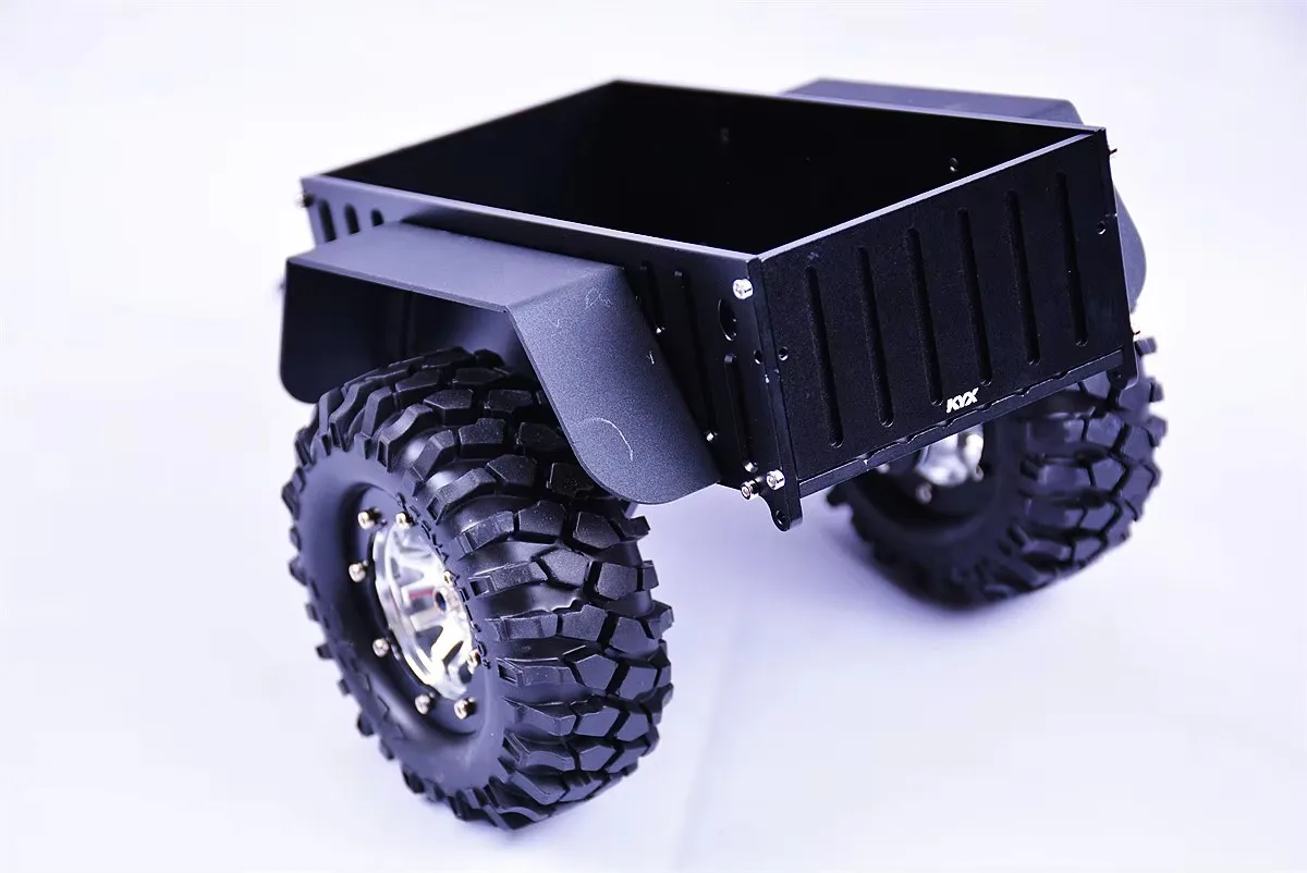 DIY Simulation climbing car trailer Aluminum alloy material all-metal flatbed trailer
