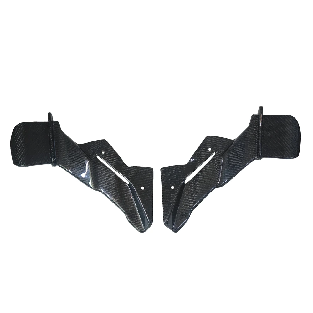 Per Kawasaki ZX-6R 100% fibra di carbonio spoiler anteriore ala carenatura downforce anteriore aerodinamica accessori moto 2024 +