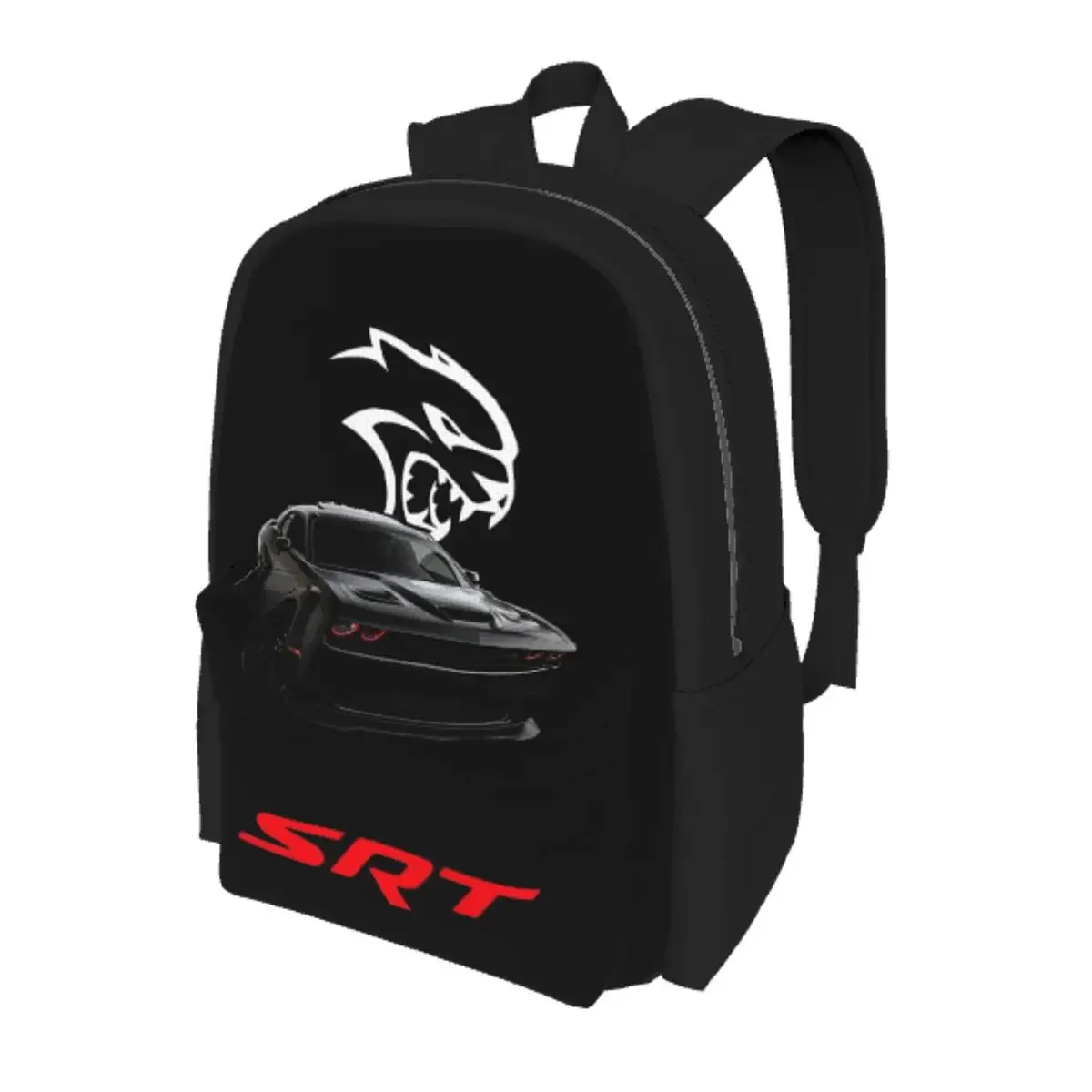 SRT Hellcat Demon Dodge Challenger Car Racing Student Backpack School Bag Hiking Daypack for Men Women Bookbag Shoulder Bags