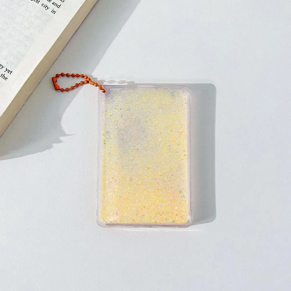 Portable  Useful Quicksand Design Small Card Brick Decoration Small Card Brick Thickened   Stationery Accessories